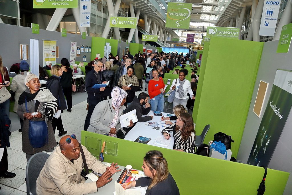 7 000 demandeurs d'emplois ont été accueillis tout au long de la journée (Photo Robert Poulain)
