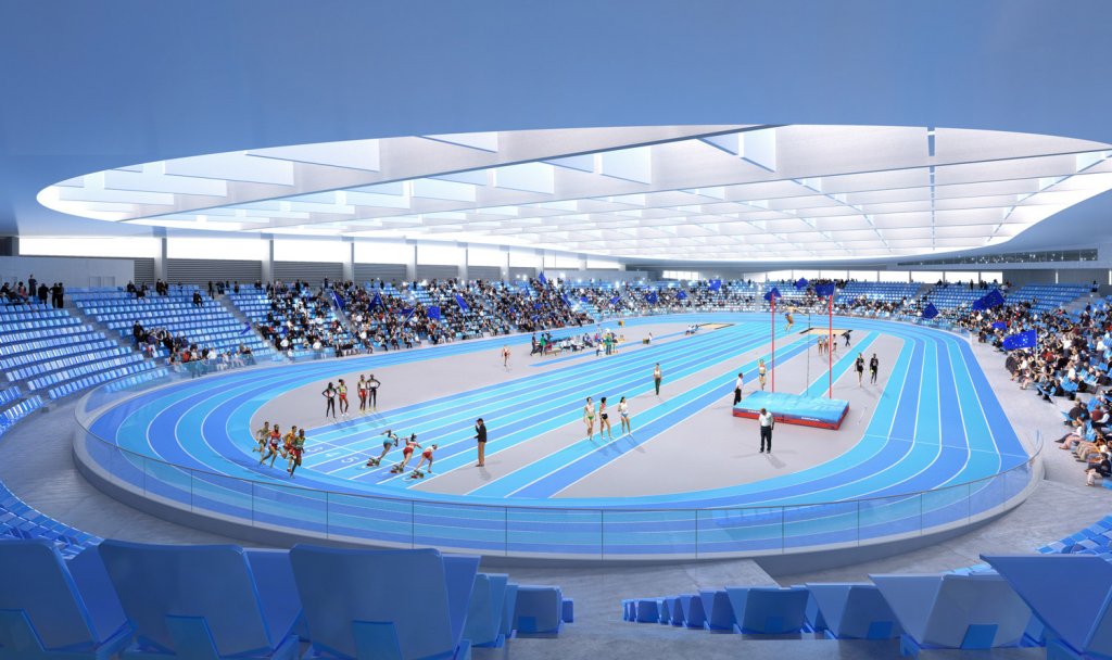 Salle athlétisme vue de l'intérieur © Ville De Miramas