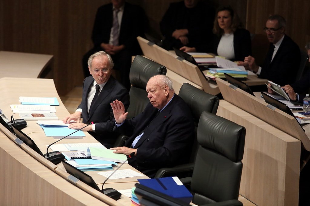 Le maire de Marseille Jean-Claude Gaudin (LR) (Photo Robert Poulain)