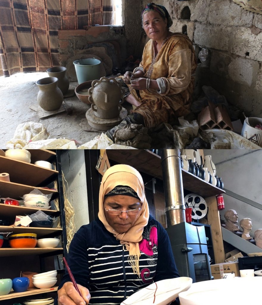 Sabiha Ayyari de son atelier de Sejnane à celui des Buffile à Aix-en-Provence… (Photo D.R.)