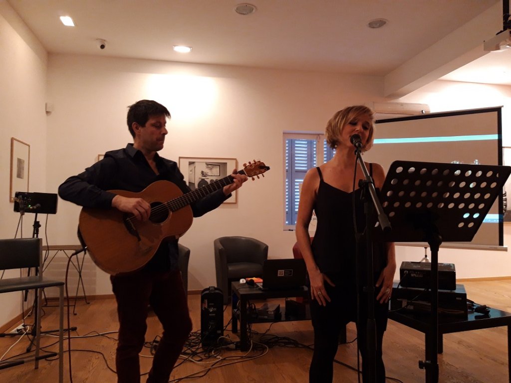 Valentine Goby  et Xavier Llamas (Photo M.B.)