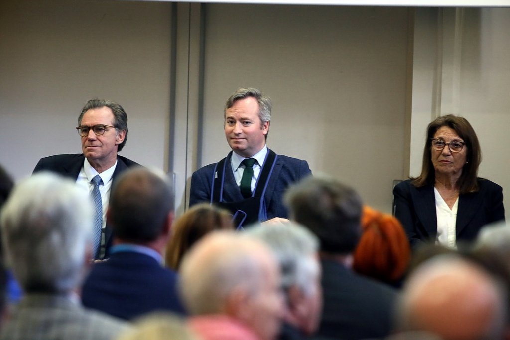 Jean-Baptiste Lemoyne entouré de Renaud Muselier et Dominique Vlasto (Photo Robert Poulain)