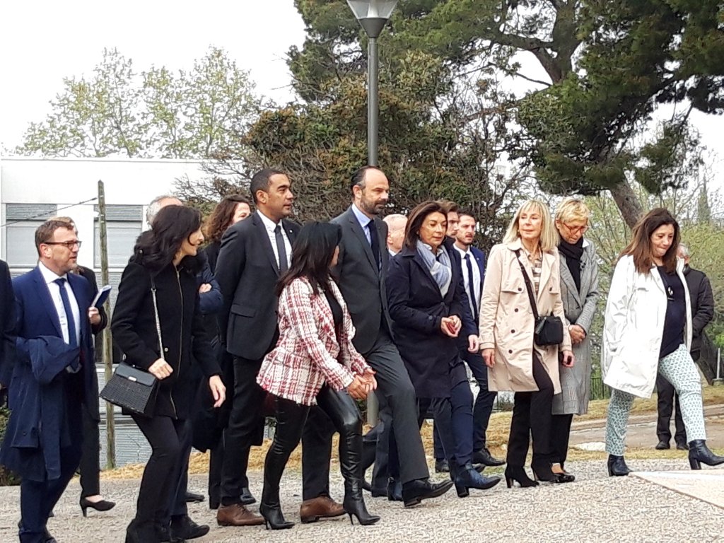 Edouard Philippe en visite dans les quartiers nord de Marseille (Photo Mireille Bianciotto)