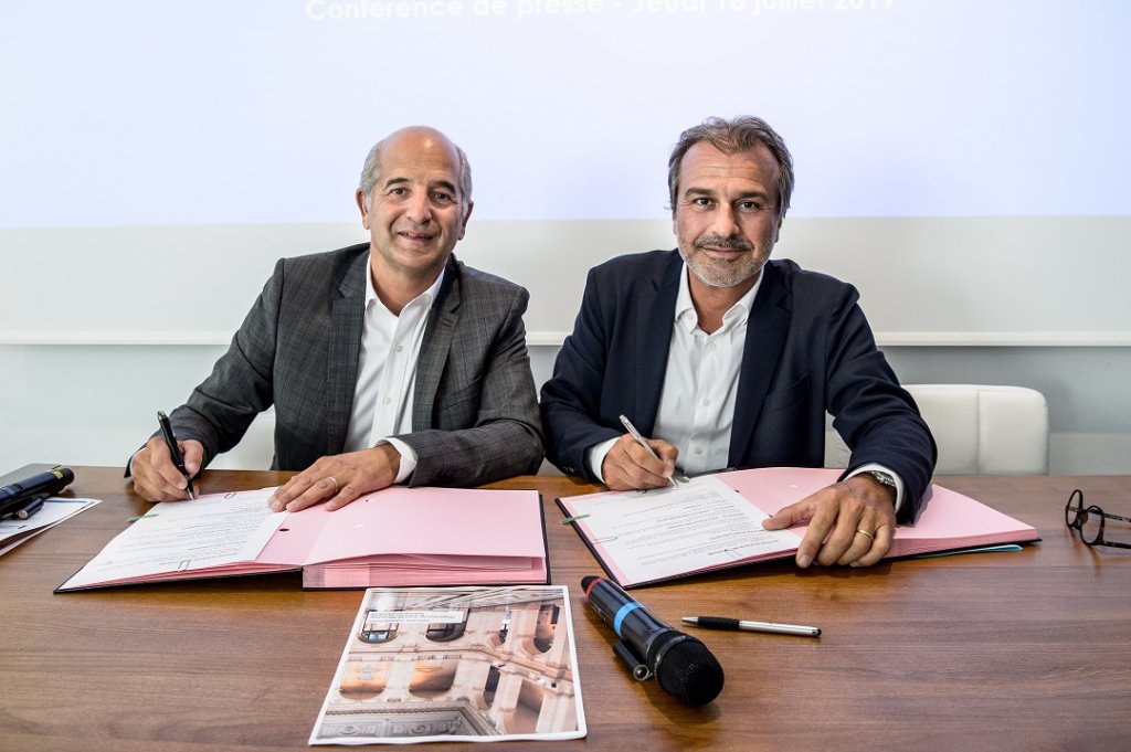 Jean-David Cohen et Jean-Luc Chauvin ont signé une Convention d'occupation temporaire pour une durée de 10 ans (Photo François Moura/CCIMP)