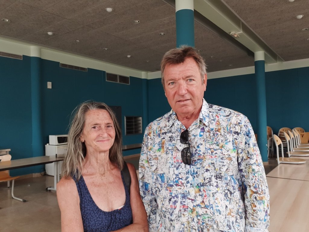Dominique Zussy prône un agrandissement de la plage de Corbières (Photo Mireille Bianciotto)