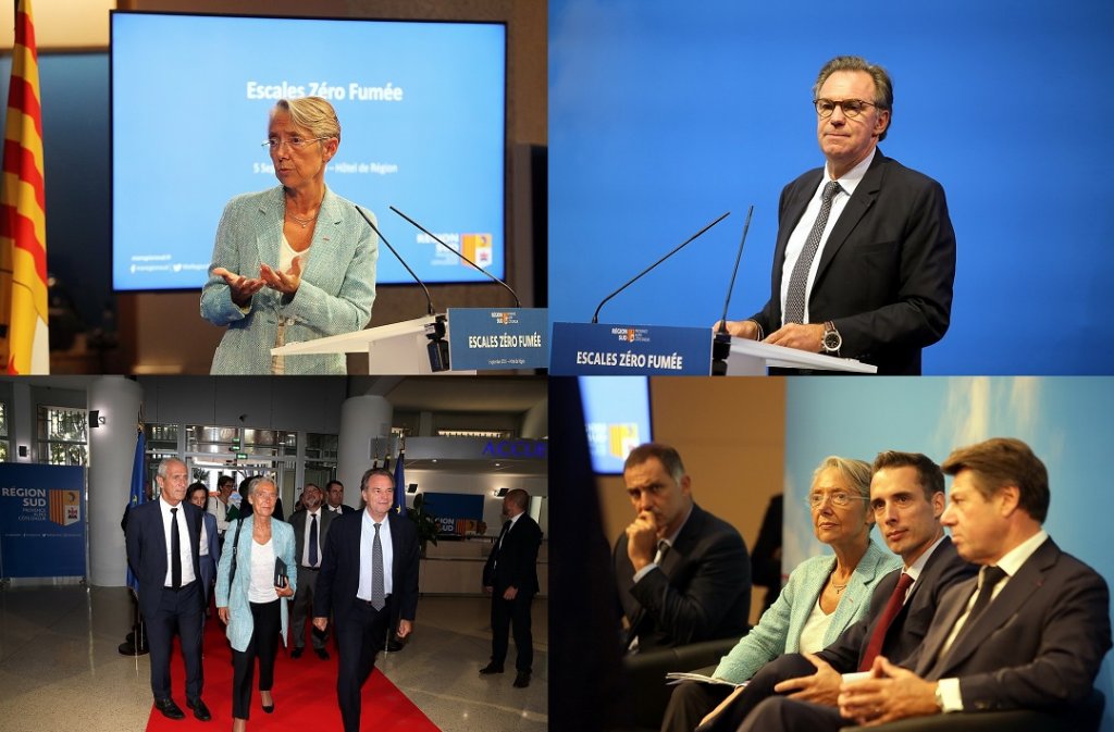 Elisabeth Borne, Renaud Muselier, Hubert Falco, Christian Estrosi, Baptiste Djebbari et Gilles Simé֤oni ont répondu présent à l'appel de 