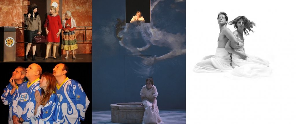 Citadelle villefranche "Je veux voir Mioussov" - "Ici on sème" (Photo D.R.) - Théâtre de Nice - "George Dandin ou le mari confondu" (Photo T. Jeanne-Valés) - Espace Magnan "Ring" (Photo Gabriel Martinez)
