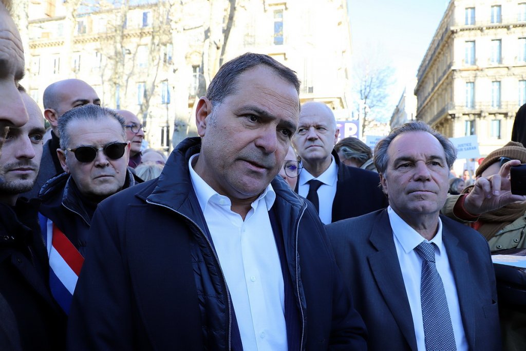 Bruno Benjamin, entouré de Renaud Muselier et Bruno Gilles (Photo Robert Poulain)