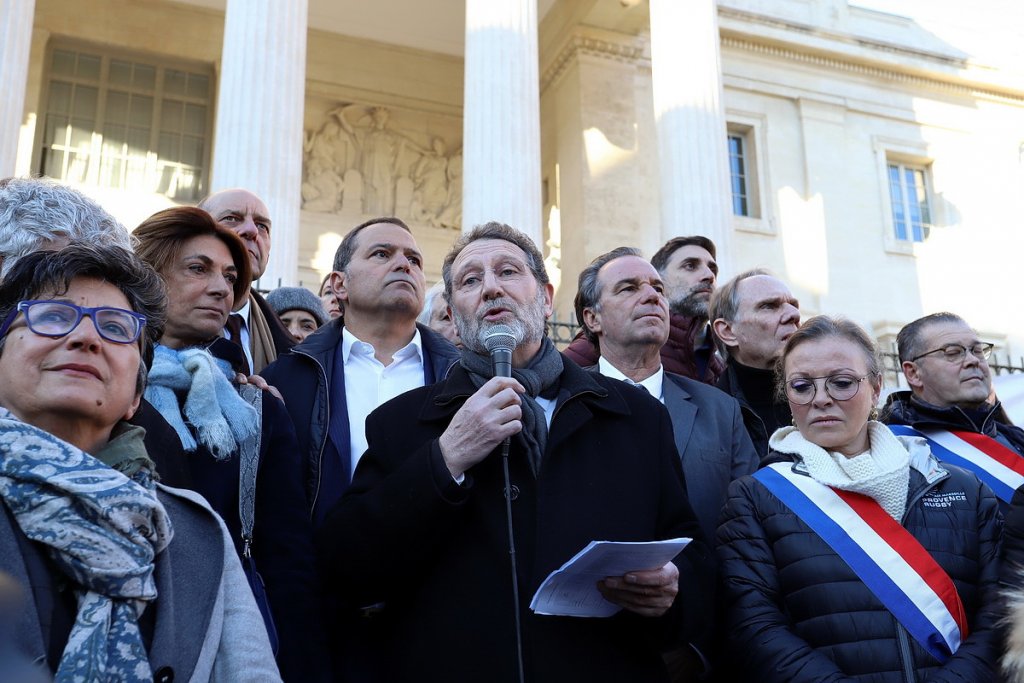 Intervention du pasteur Frédéric Baudin  (Photo Robert Poulain)