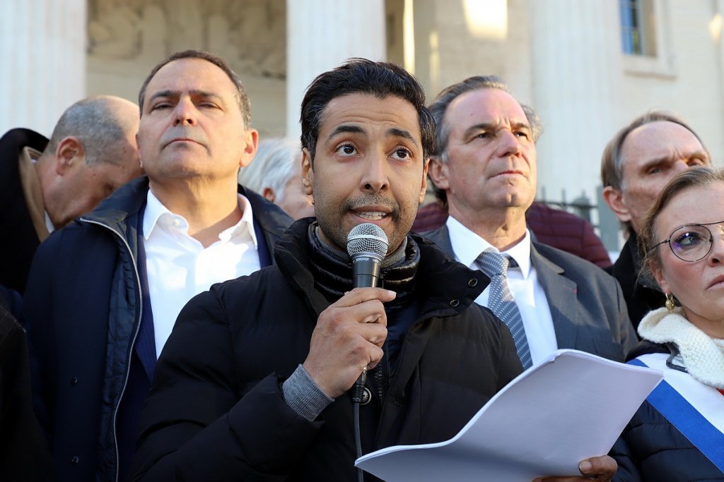 Gravité de Bruno Benjamin, Renaud Muselier et Sophie Joissains lors de l'intervention de Me Chehid Selmi (Photo Robert Poulain)