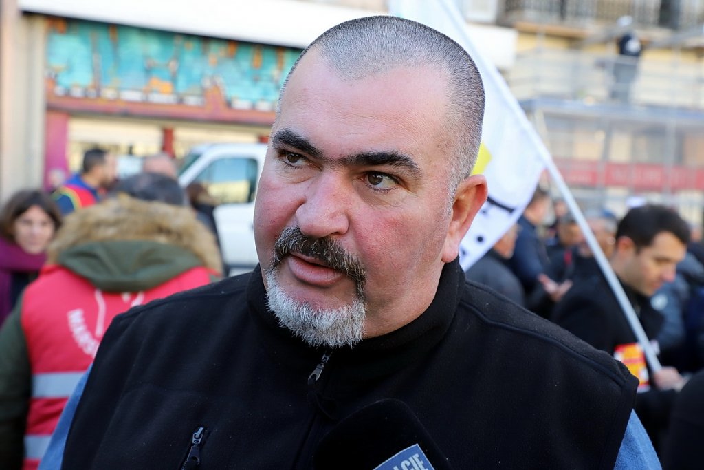 Olivier Mateu, secrétaire général de l'UD CGT 13 (Photo Robert Poulain)