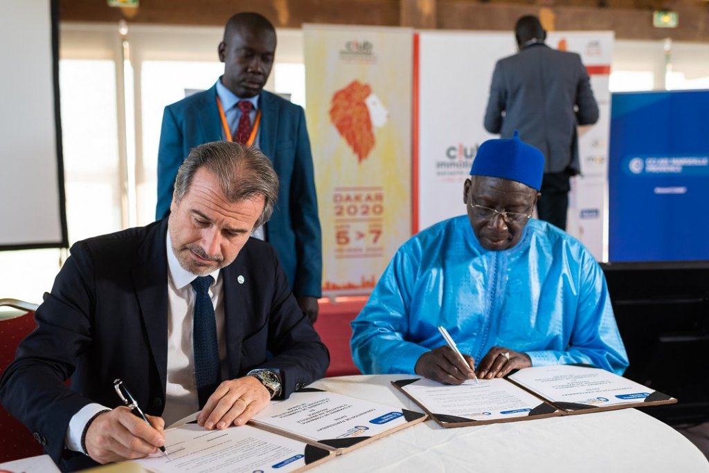 Jean-Luc Chauvin, le président de la CCIAMP a signé une convention avec son homologue de Dakar © Club de l’immobilier