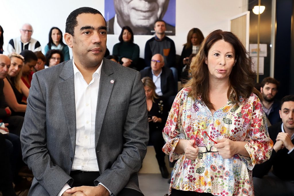 Saïd Ahamada tête de liste dans les 15/16 et Sophie Goy tête de liste dans les 9/10 (Photo Robert Poulain)