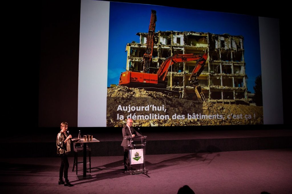 Valérie Decot est venue présenter l'action du collectif d'architectes R-Aedificare © club immobilier MP