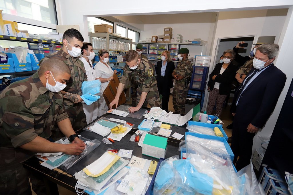 Le travail effectué par les légionnaires présents à l'Hôpital de la Conception à Marseille dans le cadre de l’opération militaire 
