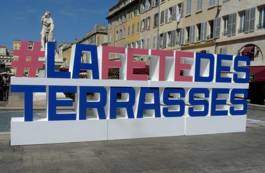 Les terrasses de Provence-Alpes-Côte d'Azur seront en fête ce mercredi 1er juillet à partir de 18 heures (Photo Patricia Maillé-Caire)
