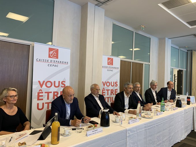 Joël Chassard et le Comité de Direction Générale de la Cepac présentent les résultats 2019 et les grands projets 2020 © Cepac