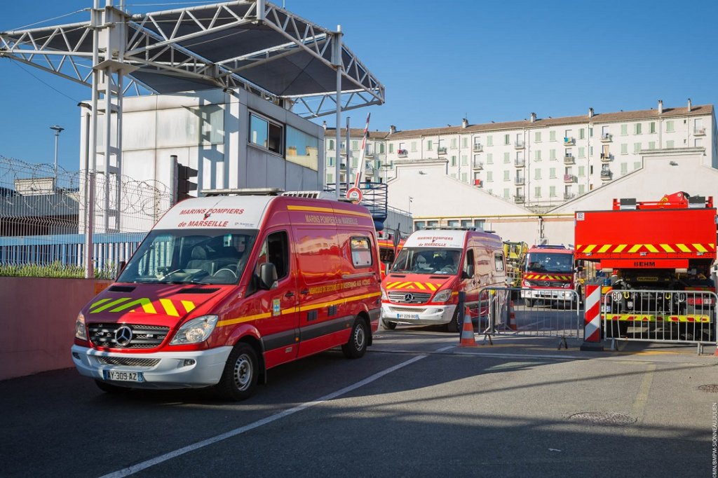 Les engins cédés par le BMPM pour les pompiers de Beyrouth. (MN/BMPM/Sionneau )
