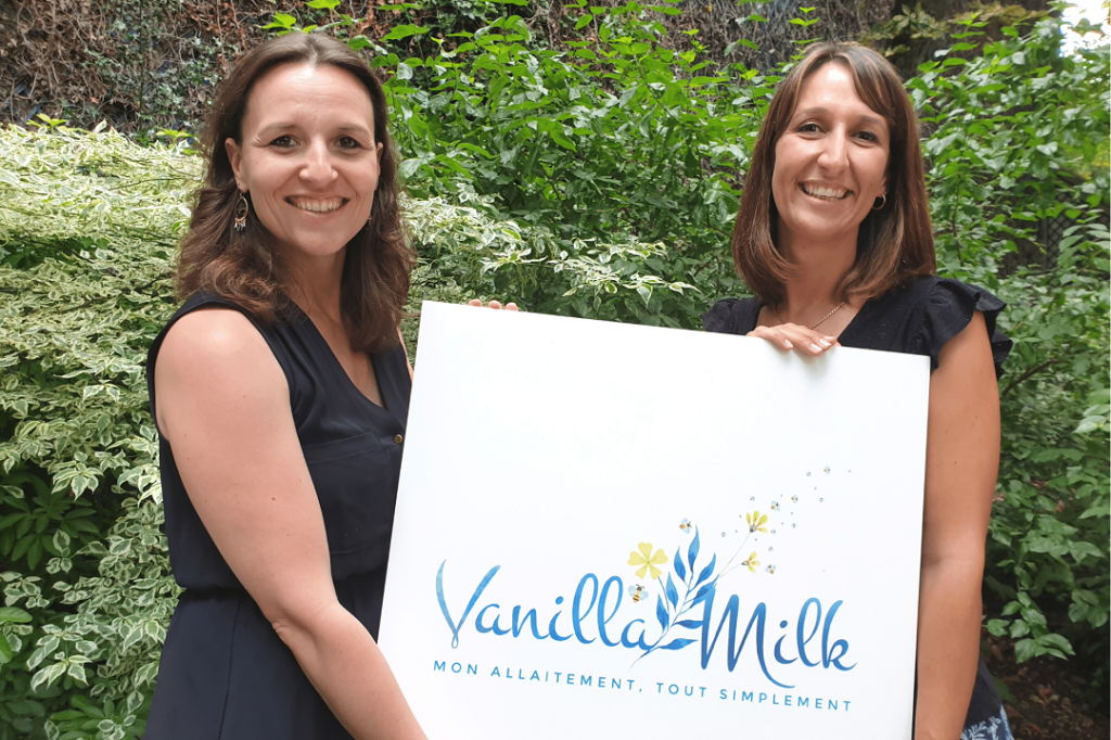 Les deux fondatrices de la plateforme dédiée à l'allaitement maternel : Laurie Poquérusse et Stéphanie Habenstein © VanillaMilk