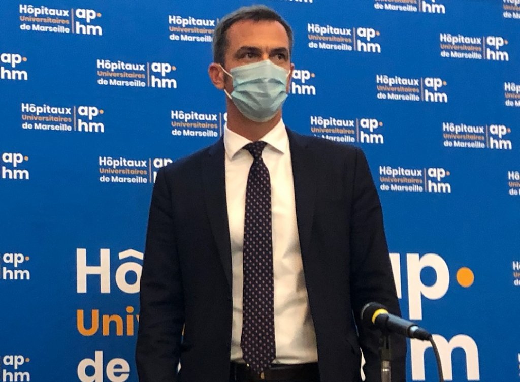 Olivier Véran était ce vendredi au CHU de la Timone à Marseille (Photo Mireille Bianciotto) Olivier Véran était ce vendredi au CHU de la Timone à Marseille (Photo Mireille Bianciotto)