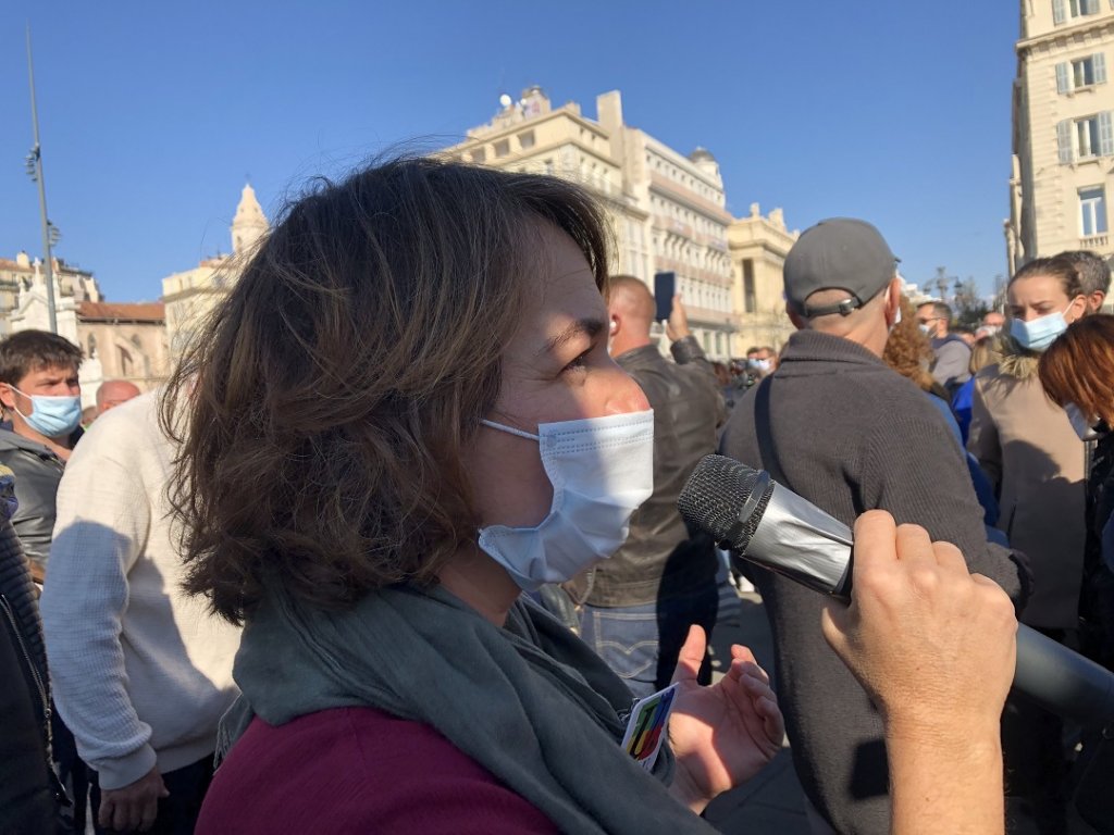 Caroline Chevé exprime sa révolte face à toutes formes d’obscurantisme et de violence (Photo Mireille Bianciotto)