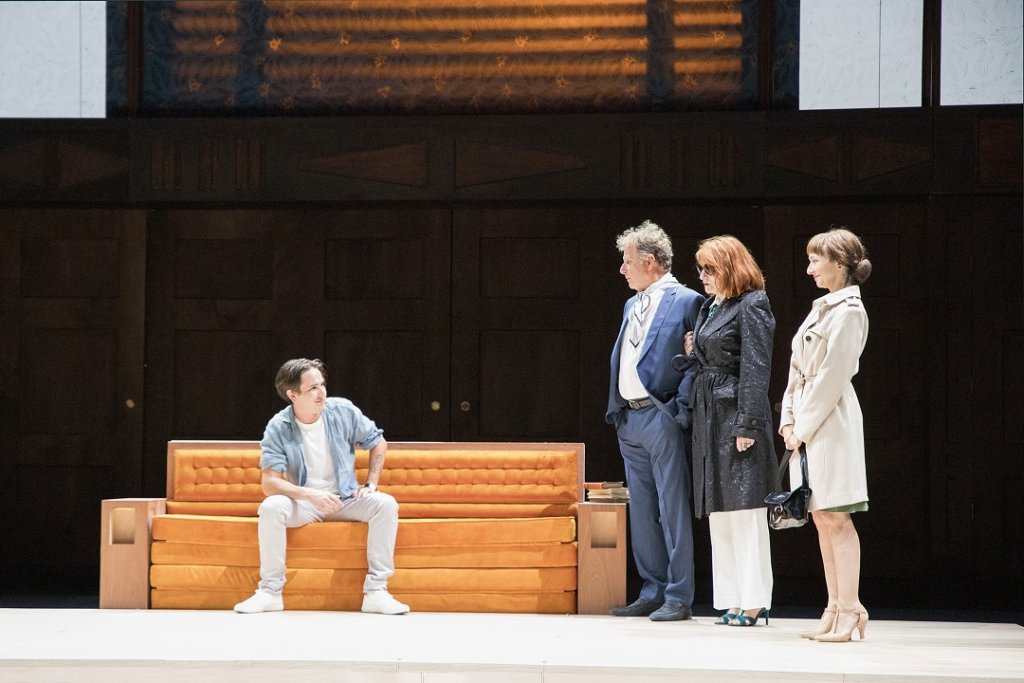 Les Parents terribles de Jean Cocteau avec Emile Berling - Charles Berling - Muriel Mayette-Holtz - Maria de Medeiros- © Vincent Bérenger
