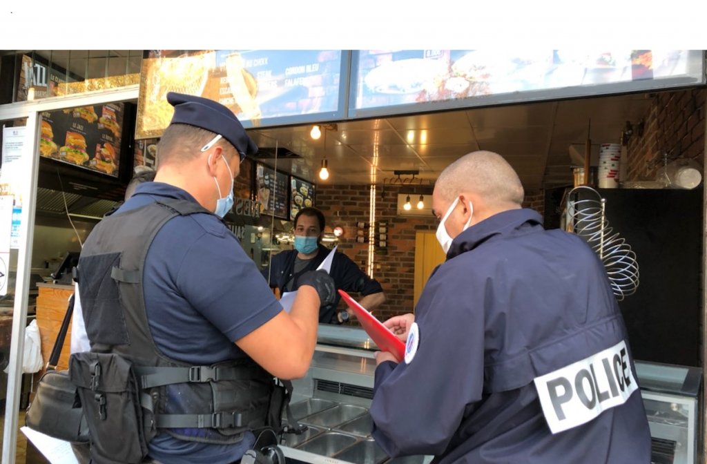 Commerçant verbalisé (Photo Mireille Bianciotto)