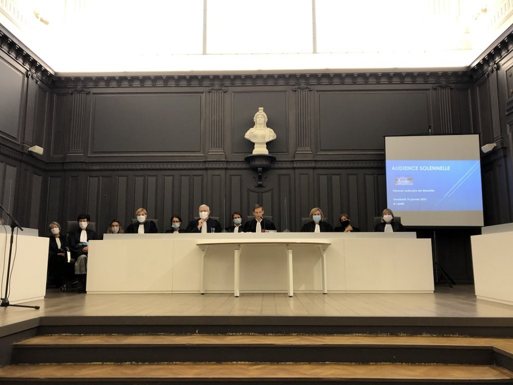 Rentrée solennelle 2021 du Tribunal judiciaire de Marseille (Photo Mireille Bianciotto) Rentrée solennelle 2021 du Tribunal judiciaire de Marseille (Photo Mireille Bianciotto)
