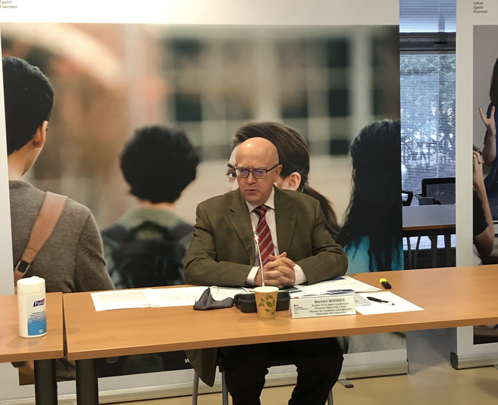 Bernard Beignier vient de présenter la préparation de la rentrée 2021 (Photo Mireille Bianciotto)