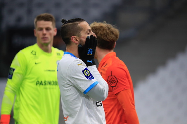 Dario Benedetto a raté un but inmanquable en première mi-temps (Photo Laurent Saccomano/Wallis.fr) Dario Benedetto a raté un but inmanquable en première mi-temps (Photo Laurent Saccomano/Wallis.fr)