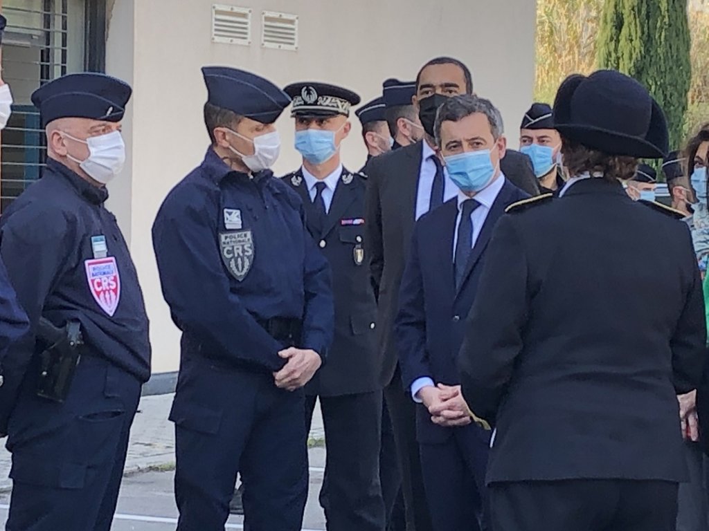 Gérald Darmanin à la Division Nord , rencontre avec les effectifs (Photo Mireille Bianciotto) Gérald Darmanin à la Division Nord , rencontre avec les effectifs (Photo Mireille Bianciotto)