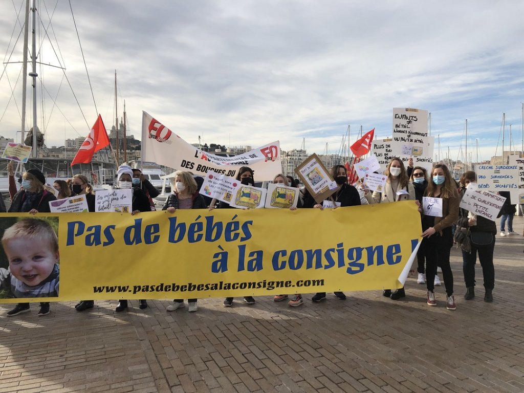les agents des crèches municipales ont manifesté pour dénoncer leurs conditions de travail (Photo Mireille BIANCIOTTO) les agents des crèches municipales ont manifesté pour dénoncer leurs conditions de travail (Photo Mireille BIANCIOTTO)