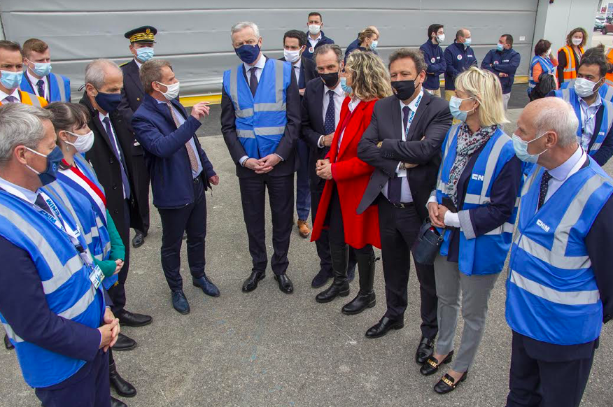 Bruno Le Maire, Renaud Muselier, Hubert Falco et l'ensemble des élus ©Presse Agence