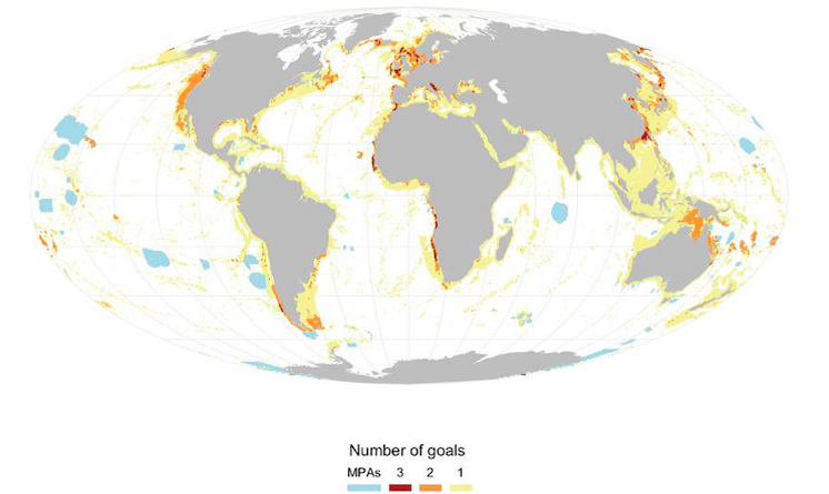 La cartographie des zones en question ©FRB
