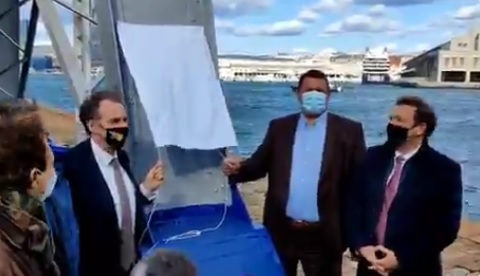 Inauguration des Elégantes par Renaud Muselier et Hervé Martel en présence de François de Canson  (Photo Michel Caire )
