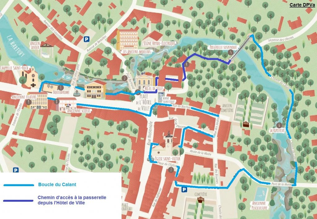 Le plan de la Boucle du Calant ©Presse Agence Le plan de la Boucle du Calant ©Presse Agence