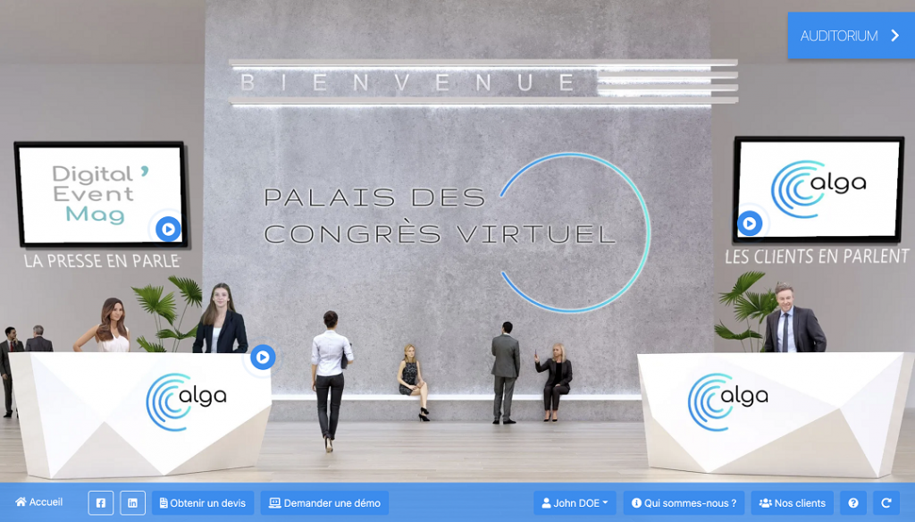 Accueil de la plateforme ©Alga