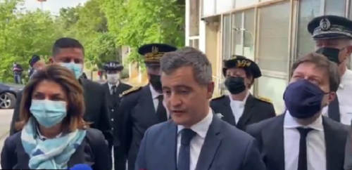 Gérald Darmanin entouré de Martine Vassal et Benoît Payan ©.Gouv
