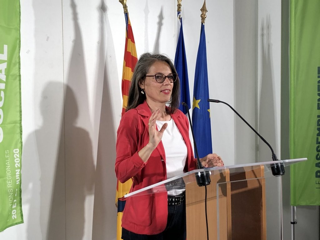Capucine Edou, tête de liste dans les Bouches-du-Rhône (Photo Mireille Bianciotto)