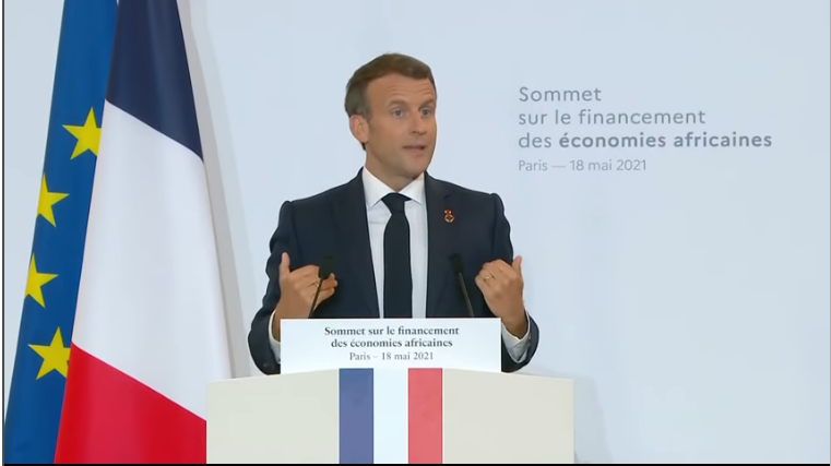 Le président Français Emmanuel macron © Capture d'écran
