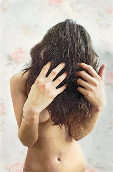 Katia Bourdarel, Personna, 2018, Huile sur toile