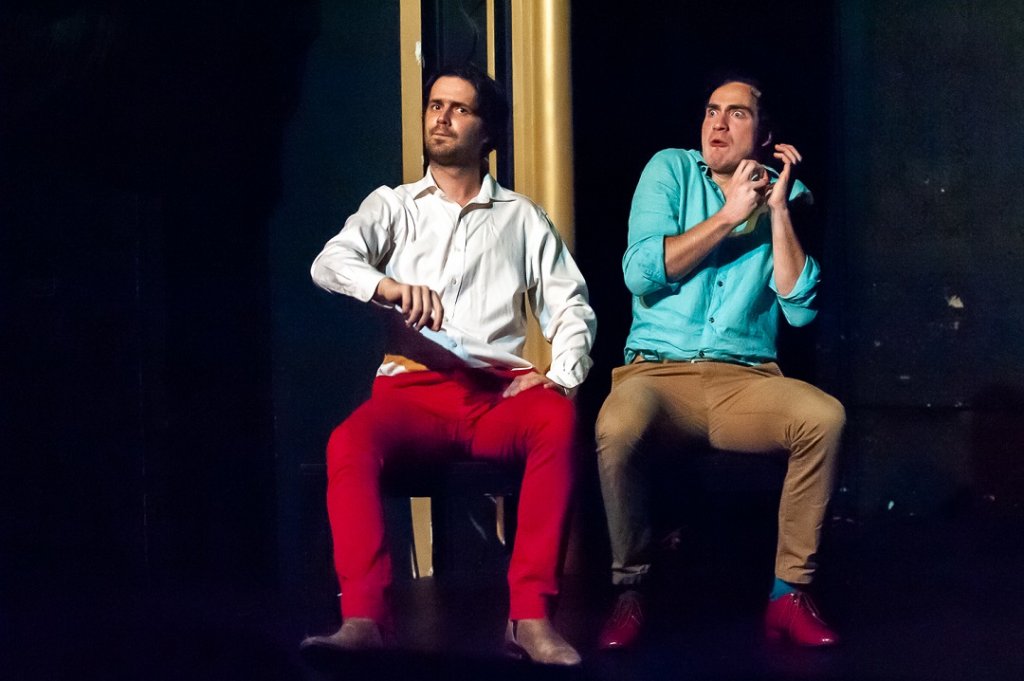 Pablo Chevalier (en blanc) et Édouard Dosseto (en bleu) dans 