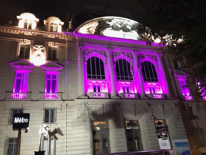 Mise en lumière du siège de la Caisse d'Epargne Cepac pour ses 200 ans © Joël Barcy