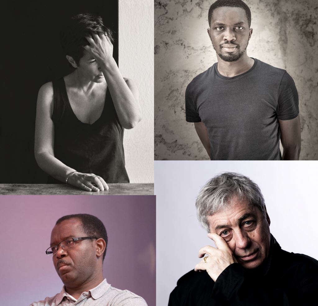 Les sélectionnés du Goncourt 2021: Christine Angot, Mohamed Mbougar Sarr, Louis-Philippe Dalembert, Sorj Chalandon ©DR