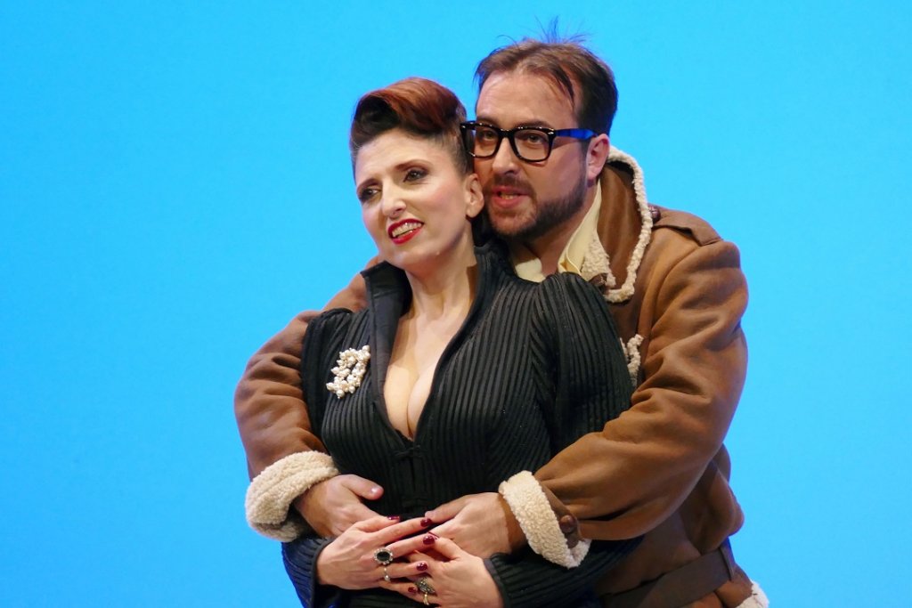 Caroline Géa (Emma) et Fabrice Todaro (Evariste). (Photo Christian  Dresse)