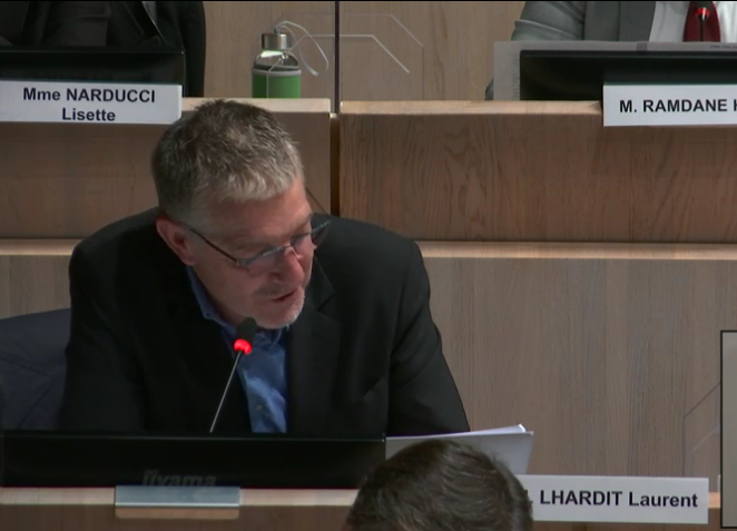 Laurent Lhardit, adjoint au maire en charge de l'économie, l'emploi et le tourisme durable (Photo Capture d'écran)