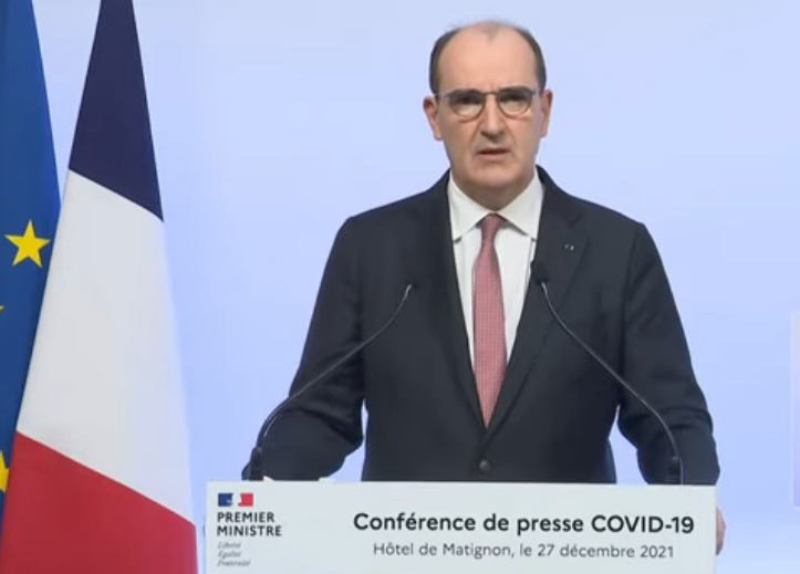 Le Premier ministre Jean Castex vient de présenter les nouvelles nouvelles mesures issues du Conseil de défense sanitaire (Photo capture d'écran)