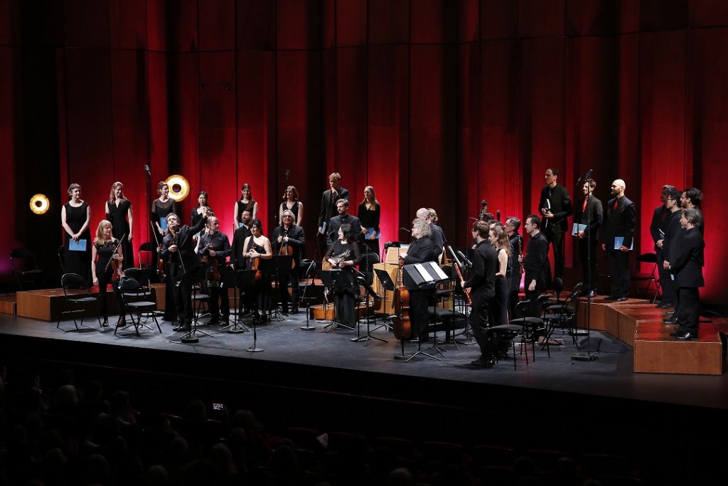La Passion selon Saint-Jean donnée au GTP par Café Zimmermann et l’ensemble vocal Vox Luminis (Photo Caroline Doutre)