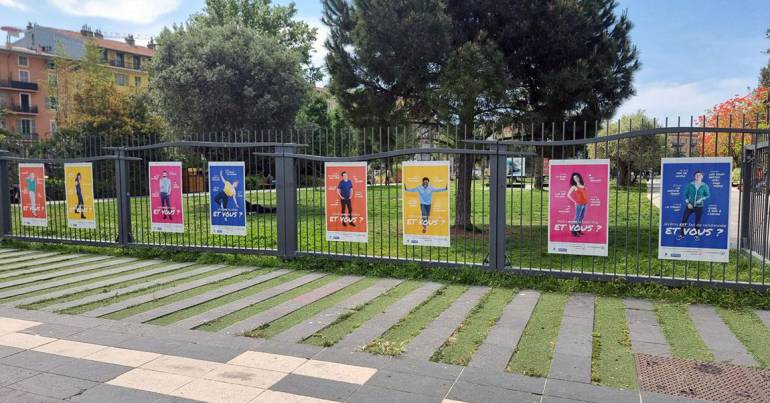 La campagne "Être et aimer" présente huit portraits de personnes lesbiennes, gays, bies, trans, de toutes origines et tous âges ©ville de Nice