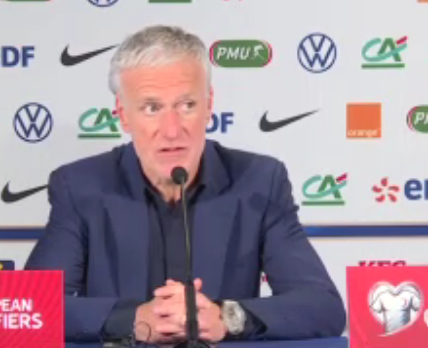 Didier Deschamps n’est pas inquiet malgré ce mauvais résultat (Photo capture d’écran)